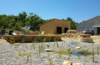 Piscine naturelle dans le Haut-Var - Mise en eau