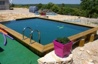 Piscine naturelle dans le Haut-Var - Mise en eau