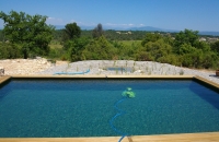 Piscine naturelle dans le Haut-Var - Mise en eau