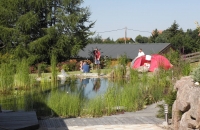 Tournage de M6 d'une piscine naturelle BioNova en Alsace